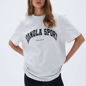 Adanola Sport Short Sleeve Oversized T-shirt - Grey Melange